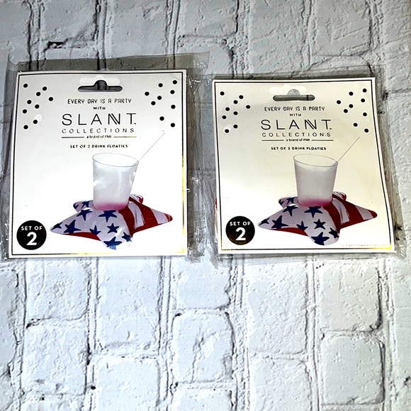 🆕Slant Collections Stars & Stripes Drink Floaties (4) - Picture 1 of 9